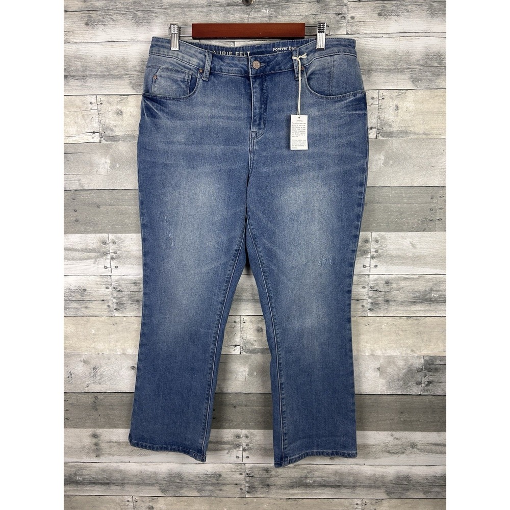 Laurie Felt Forever Denim Crop Baby Bell Jeans 14